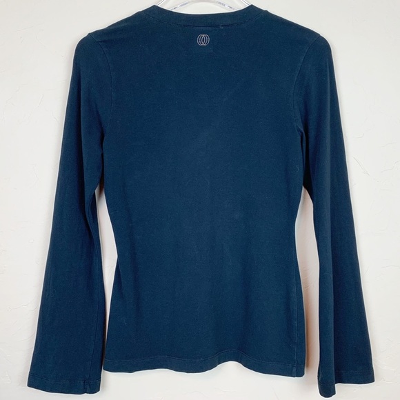 BALANCE COLLECTION Black Soft Stretch Yoga Tee S - Picture 3 of 4